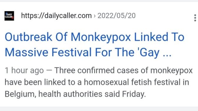 Have you heard about this new Monkey Pox disease, that's sweeping through the gay community?