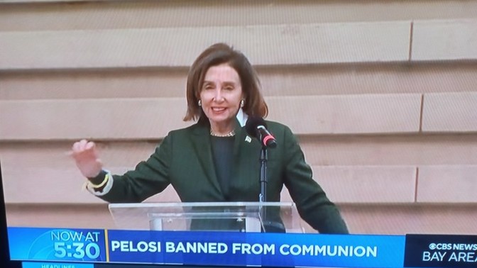Did you hear poor Nancy is barred from Holy communion?