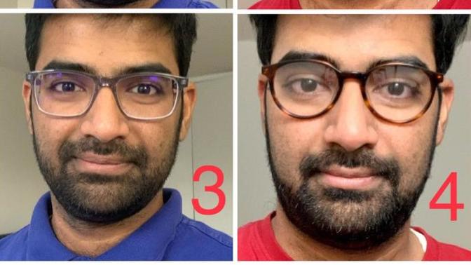 Which shape of glasses look the most attractive?