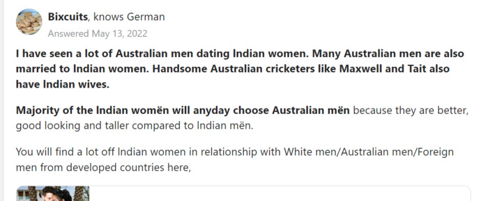 Non-Indian men, would you date a Indian girl if she was your type and had a nice personality Or her being Indian would make you avoid her?