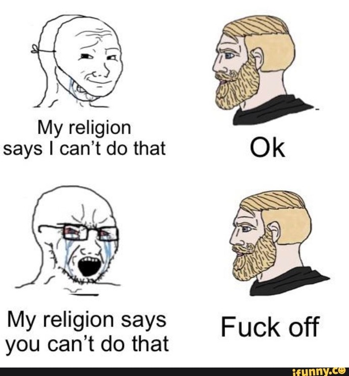 How offensive is it to say "fuck religions"?