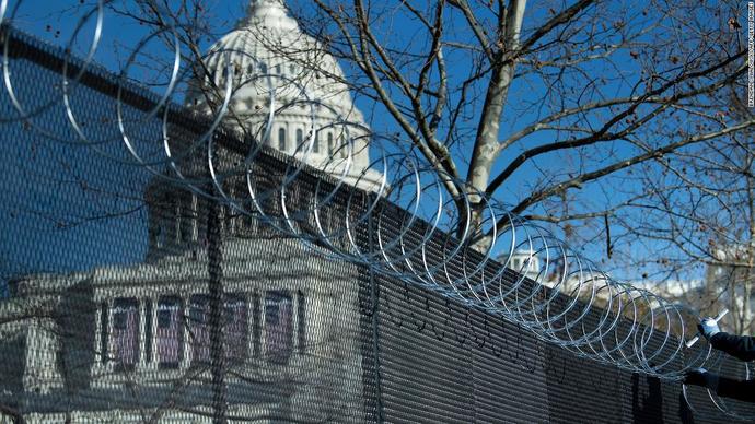 Instead of a border wall, should there just be a fence like the one around the Capitol building?