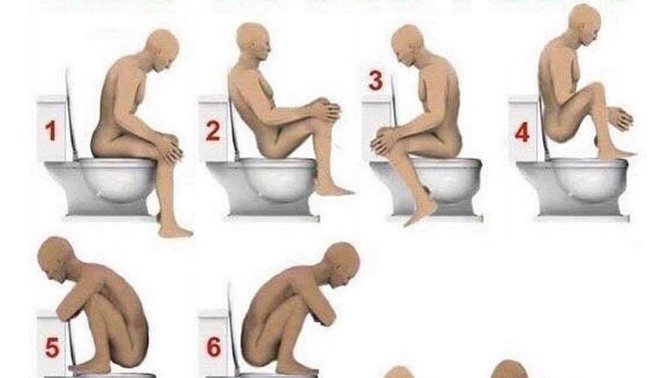 Which position do you use the toilet in?
