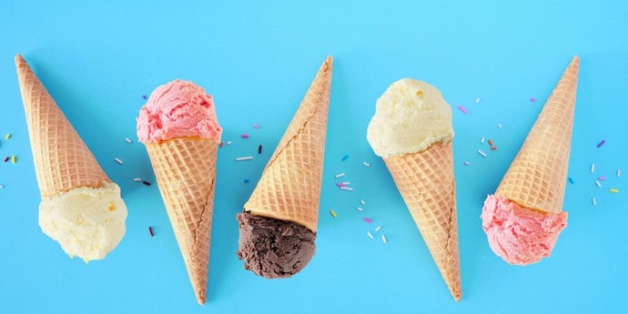 When you have an ice cream cone, do you also eat the cone or just the ice cream?