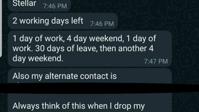 My boyfriend is about to go on a trip to Hawaii by himself for 10 days. He gave me his email in case I'm not able to contact him. Why?