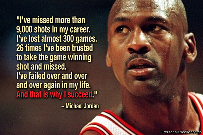 Do you see a setback more like something IN THE WAY of your goal or more like a PART of the journey?