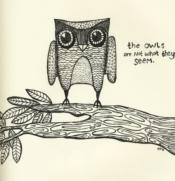 How would you react if someone told you the Owls are not what they seem?