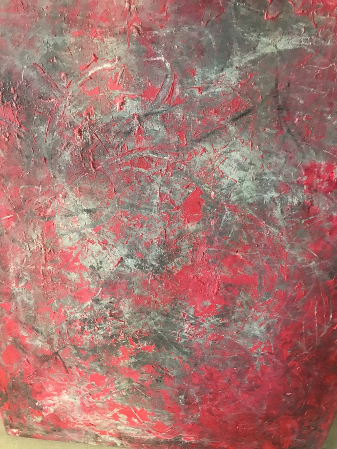 Could this be some witch craft shit? Its an abstract painting I found in my grandparents garage and they dont know where it came?