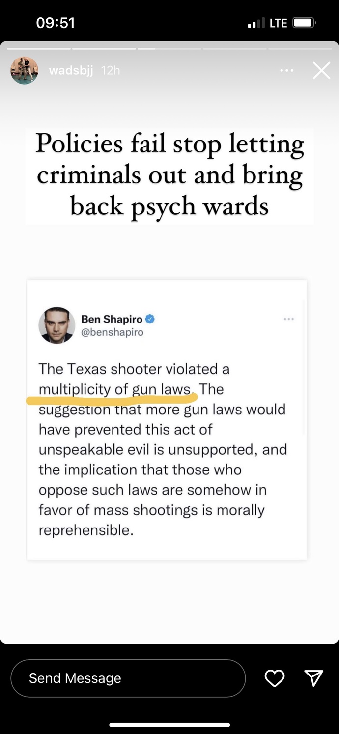 In the wake of the Uvalde shooting, do you agree with Ben Shapiro’s thoughts on the matter?