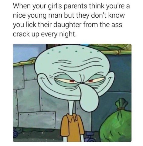Girls, how would you react if your boyfriend texts you this Squidward meme?