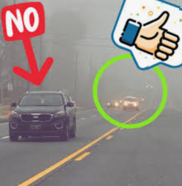 When its really foggy or raining heavy (or both), Do you drive with your headlights on or off?