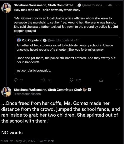 Do you think the state government of Texas, The police and officials should be scrutinized for their actions (or lack thereof) in the Uvalde shooting?
