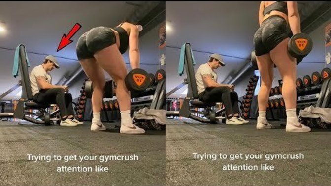 Guys, how would you feel if a girl secretly record you in a gym crush tiktok?