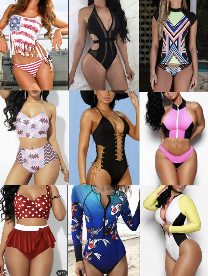 One piece bathing suit vs bikinis?