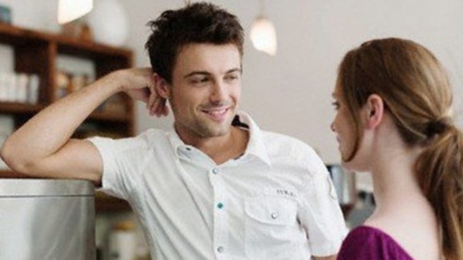 Ladies, if a guy is being bold/flirty, and he wants to come up to you and say "Hey, (blank)?