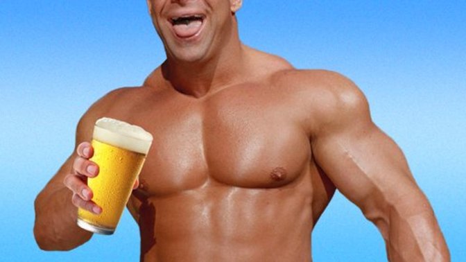 How much does regular exercising and eating healthy set off heavy alcohol drinking?