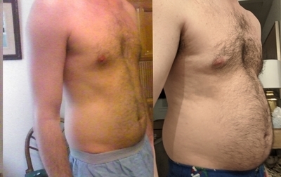 Hpw much weight does it look like Ive put on?