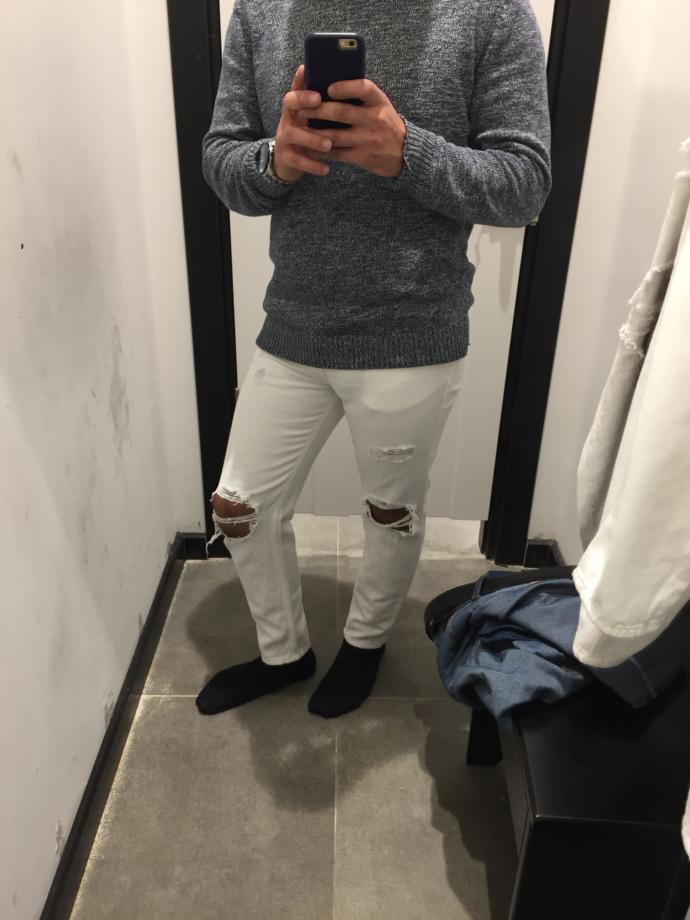 Guys in tight jeans?