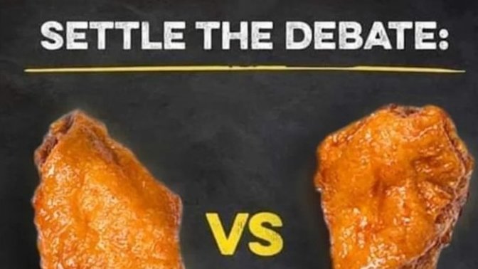 Wing lovers: drums or flats?