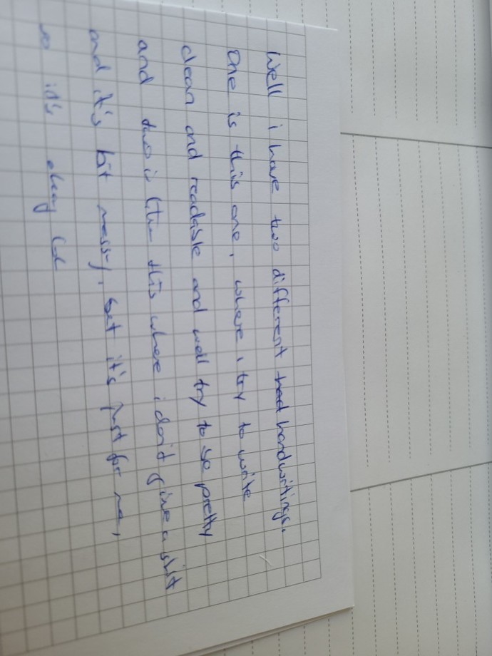 What does your handwriting look like?