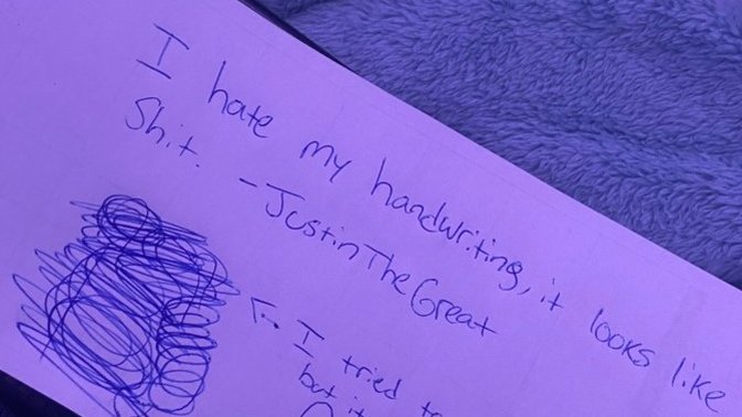 What does your handwriting look like?