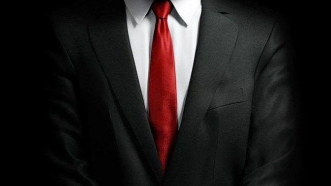 How much do you like this kind of suit: black suit, white shirt, red tie?