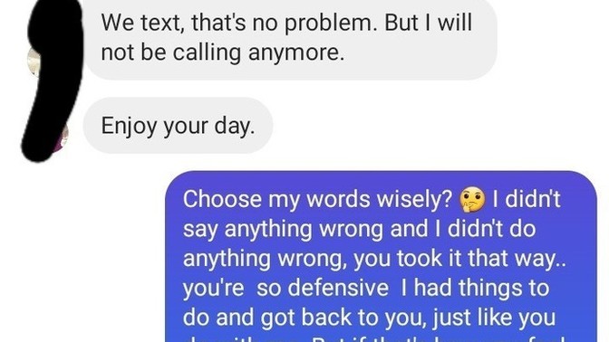 Why did he delete me instead of blocking me?
