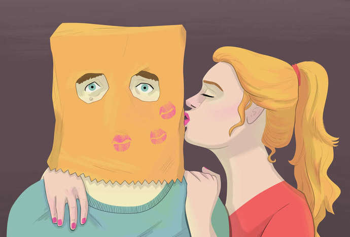 Girls, Would you date a guy who always hides his face?