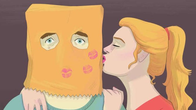 Girls, Would you date a guy who always hides his face?