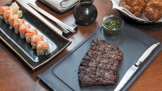 If 100 people who ate steak fought against 100 people who ate sushi who would win?