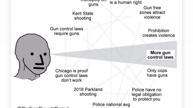 Is this how people who want more and more gun control laws think?