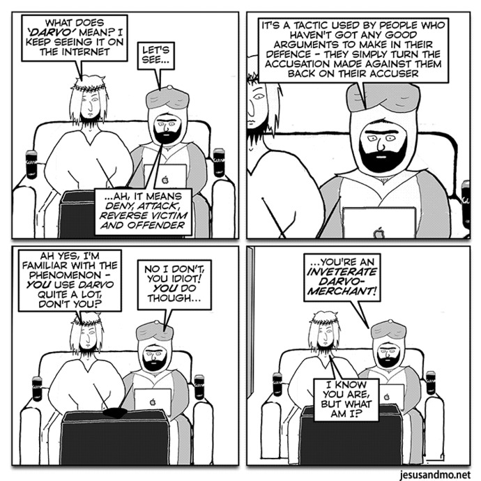 Deny, Attack, Reverse Victim and Offender