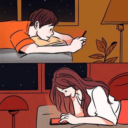 Is a possible to have a connection with a girl who you talk to online way and never met? where you both are happy?