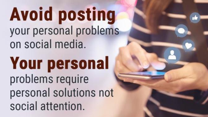 Why some people look for advices for their personal problems on social media?