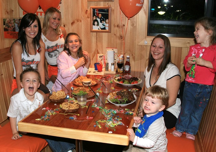 Would it be wrong to take your kids to Hooters to eat?