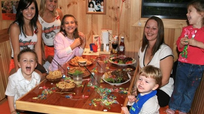 Would it be wrong to take your kids to Hooters to eat?