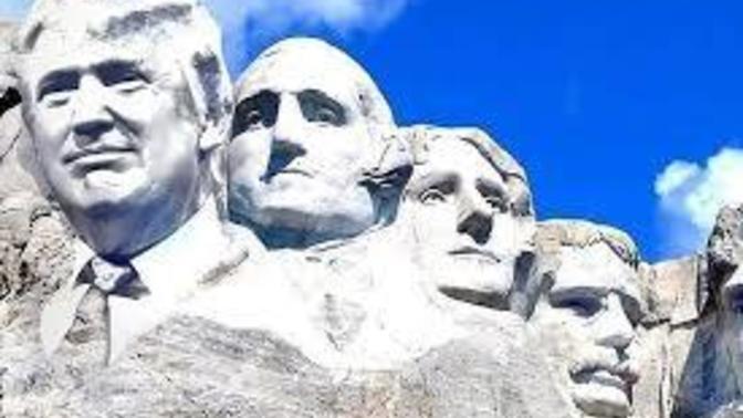 Does Trump's head belong on Mt Rushmore?