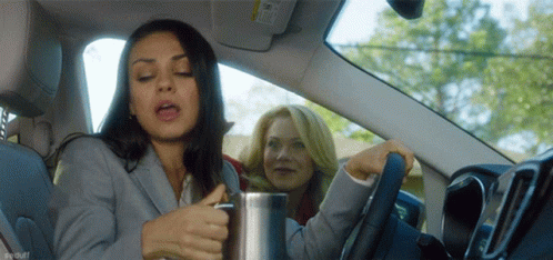 HAPPY Friday MORNING! Driving to work a car cuts in front of you slam the breaks & drink bathes all of you & the interior of your car? Can you Relate?