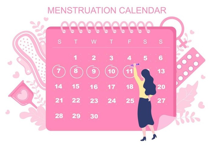 Do most women menstruate at the same time in the month?