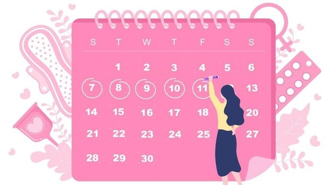 Do most women menstruate at the same time in the month?