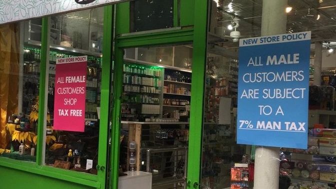 Should Men be charged a 'Man-Tax' in stores and restaurants in order to reflect the Gender Wage Gap?