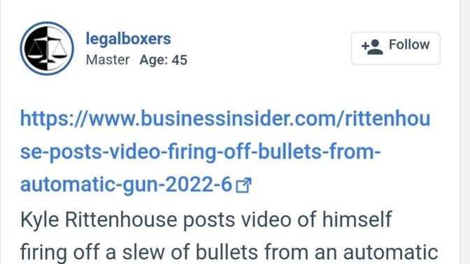 Whats your answer to "Is poor Kyle going to cry a river that the libs are coming for his gun"?
