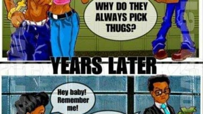 Is this a true picture of what the average woman behaves like after high school?