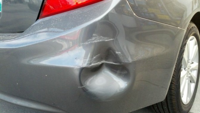 Would you mind driving around in a car that is dented?