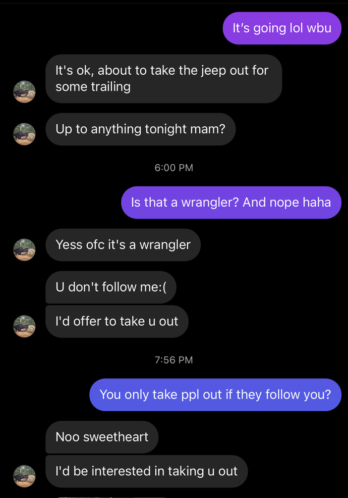 Does it sound like this guy just wants something casual?