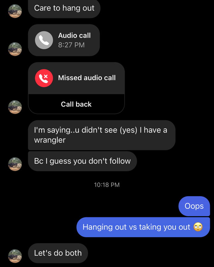 Does it sound like this guy just wants something casual?