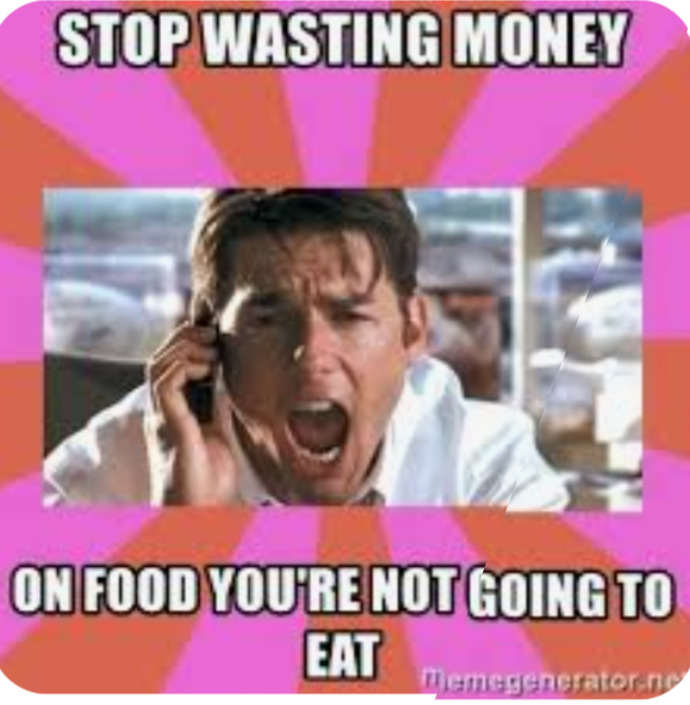 Do you get upset with people that waste food you bought them?