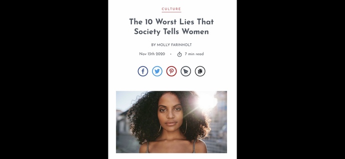 Why do men & society as a whole lie to women?