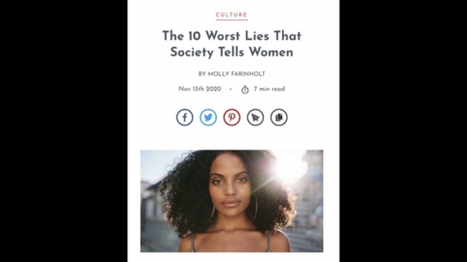Why do men & society as a whole lie to women?