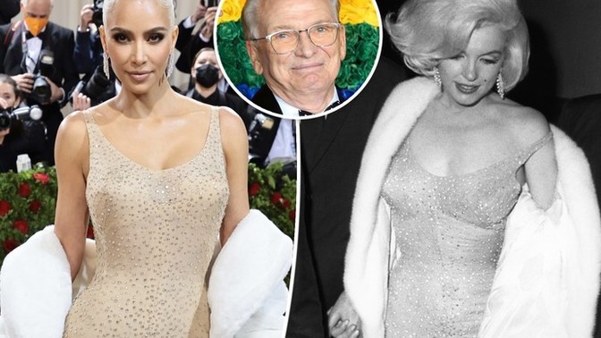 Kim kardashian stretched out Marilyn Monroe dress so bad that it ruined the Seams &jewels busted off. 🤣🤦🏽‍♀️. Thoughts?